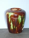 619 · SIGNED McHUGH DRIP GLAZED VASE