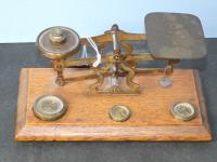 SET OF BRASS POSTAL SCALES & W