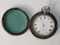 635 · LEATHER CASED VICTORIAN SILVER