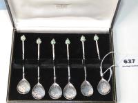 637 · BOXED SET OF 6 SARGISONS STERL