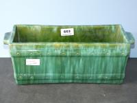 663 · JOHN CAMPBELL GREEN GLAZED TRO