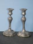 678 · PAIR OF VICTORIAN PLATED CANDL