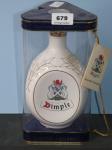 679 · DIMPLE CERAMIC DECANTER OF WHI