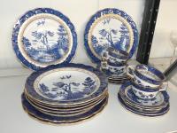 703 · BOOTHS 20 PIECES OLD WILLOW DI