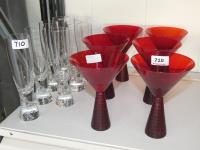 710 · SET OF 6 MIKASA RETRO RED COCK