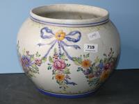 719 · LARGE HAND PAINTED PORTUGUESE