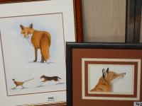 742 · 2 FRAMED WATERCOLOURS DEPICTIN