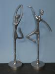 755 · PAIR OF STYLISED ALUMINIUM FIG