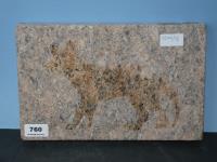 760 · GRANITE BLOCK WITH TASMANIAN T