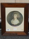 764 · ROSEWOOD FRAMED PORTRAIT PRINT