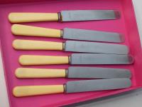 772 · SET OF 6 SHEFFIELD BONE HANDLE