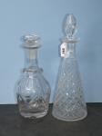 792 · 2 DECANTERS - TALLEST H-34 CM