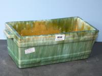JOHN CAMPBELL GREEN GLAZED TRO