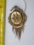 868 · GOLD VICTORIAN BROOCH ACID TES