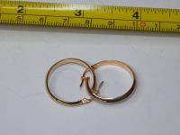 879 · PAIR OF 9CT GOLD HOOP EARRINGS