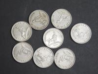 895 · 8 AUSTRALIAN FLORINS 1954