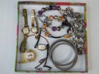 931 · ASSORTED CHARM BRACELETS, WRIS