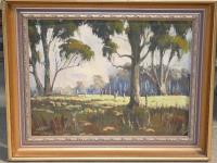 980 · FRAMED OIL PAINTING 'BUSH SCEN