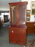 1006 · MAHOGANY CABINET BOOKCASE C188
