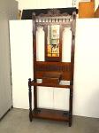 1008 · EDWARDIAN BLACKWOOD MIRROR BAC