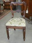 1038 · ROSEWOOD UPHOLSTERED SIDE CHAI