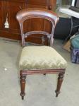 1043 · A MAHOGANY UPHOLSTERED SIDE CH