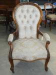 1065 · VICTORIAN MAHOGANY UPHOLSTERED