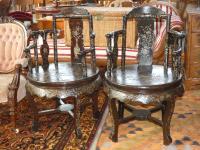 1078 · PAIR OF CHINESE CARVED LACQUER