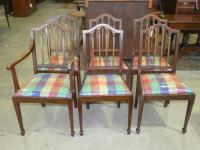 1107 · SET OF 6 MAHOGANY REGENCY STYL