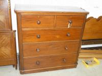 1155 · MAHOGANY CHEST OF DRAWERS C187