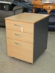 1182 · WOODGRAIN MOBILE OFFICE CHEST
