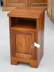 1293 · TEAK BEDSIDE CUPBOARD H-64 W-3