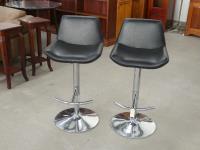 1312 · PAIR GAS LIFT BAR STOOLS