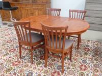 1315 · 5 PIECE OAK ROUND EXTENSION DI