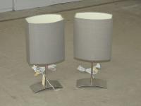 1325 · PAIR OF BEDSIDE LAMPS H-48 CM