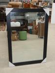 1332 · BLACK FRAMED WALL MIRROR H-102