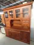 1336 · STAINED PINE KITCHEN HUTCH H-2