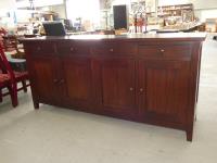 1337 · DARK STAINED SIDEBOARD H-90 W-