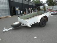 HOMEMADE TIMBER BOX TRAILER WI
