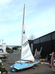 AN 11 FOOT SABOT SAILING BOAT