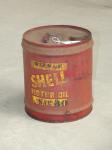 1435 · 4 GALLON SHELL MOTOR OIL DRUM,