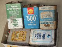 1444 · 5 VARIOUS FUEL TINS