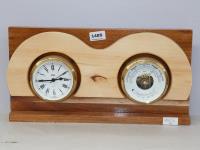 HUON PINE & BLACKWOOD CLOCK/BA