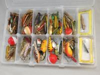 TRAY OF VARIOUS TROUT FISHING