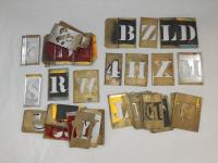 ASSORTED BRASS STENCILS