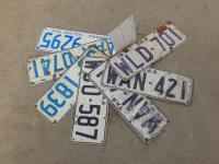 8 TASMANIAN LICENSE PLATES