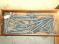 BOX OF GALVANIZED BOLTS