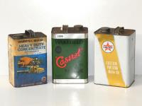 3 OIL TINS