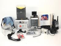 2 CAMERAS, UHF RADIOS ETC