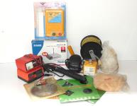 2 BOXES WITH BATTERY CHARGERS,